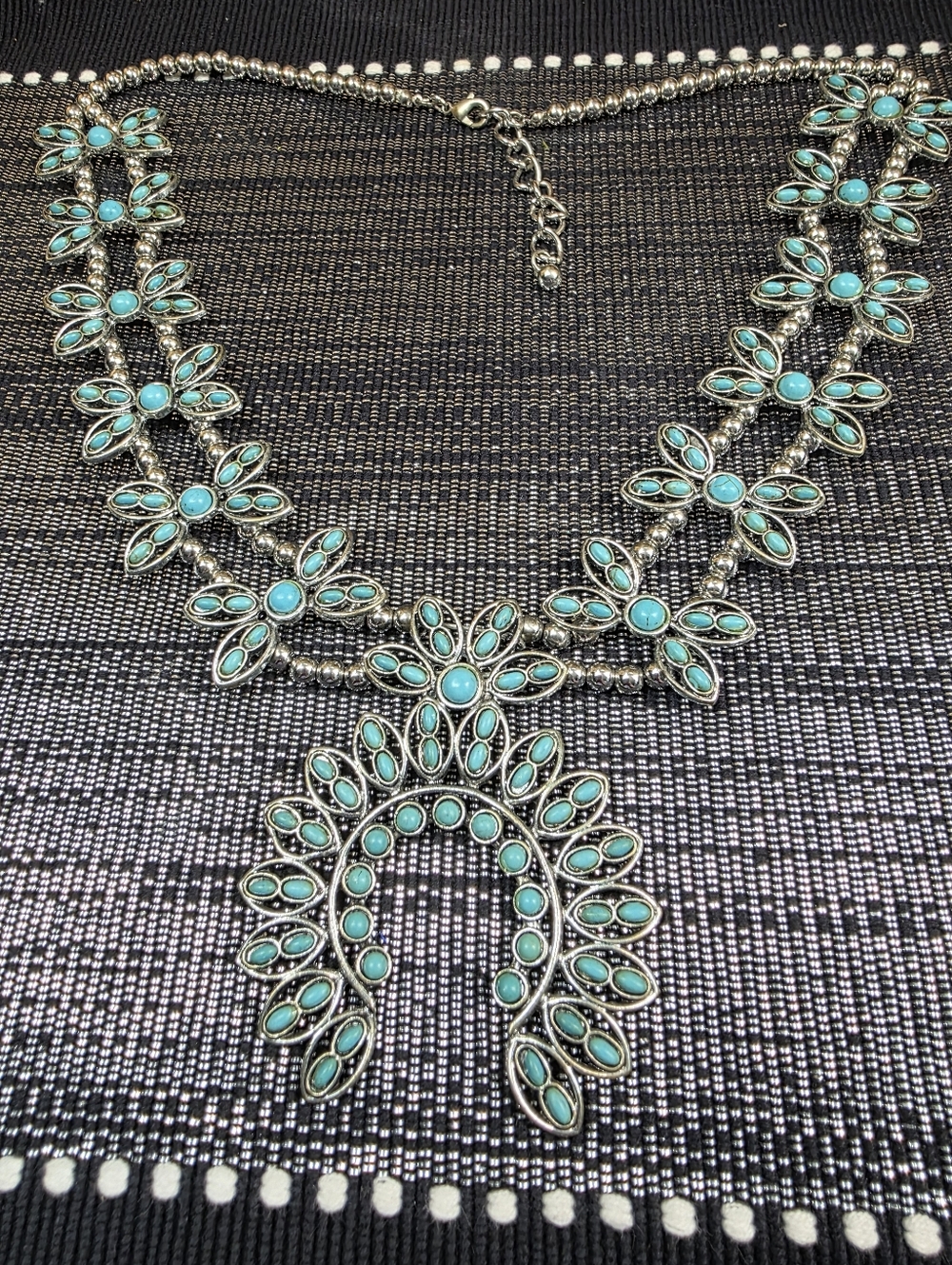 Southwest Inspired Squash Blossom Necklace - Picture 5 of 5